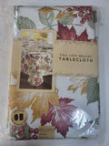 BED BATH & BEYOND Oblong 60 in x 120 in Vinyl Tablecloth Fall Leaf Melody