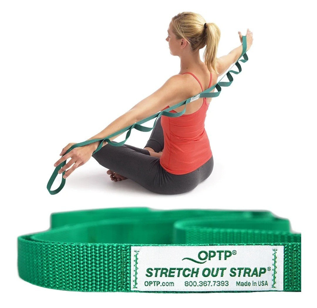 The Original Stretch Out Strap with Exercise Book, for Flexibility and Mobility