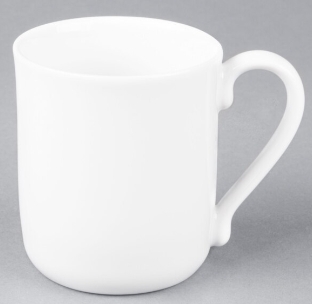 Arcoroc FH614 Candour 10 oz. White Porcelain Mug by Arc Cardinal - 24/Case