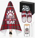 Glitopper 4 Pcs Mothers Day Gifts Set Wearable Blanket for Mama Mom Bear Gifts
