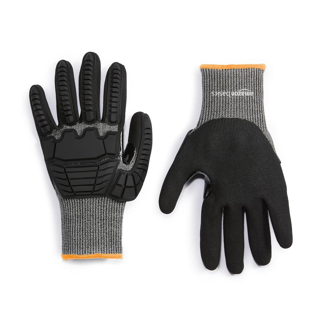 Amazon Basics Cut Level A2 Impact Protection Gloves ANSI Level A4 10 Pairs XXXS