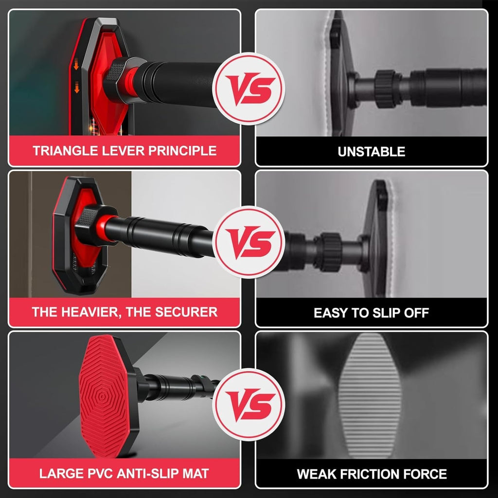 Doorway Pull Up Bar 25.5“-39.4” Adjustable Mount without Screws Max 440 lbs.