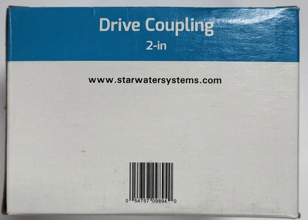 No-Lead 2" Drive Coupling Galvanized Steel Galvanized 148114 Star Water Systems