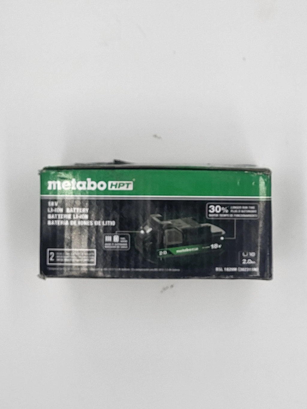 Metabo HPT 18 -Volt 1 Pack Lithium-ion 2 Ah Battery Model 382311M